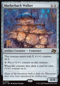 Marketback Walker (V.1) - Aetherdrift: Promos (Rare) [PDFT-235]