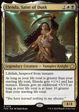 Elenda, Saint of Dusk (V.2) - Magic: The Gathering Foundations: Promos (Rare) [PFDN-119]