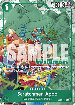 Scratchmen Apoo (EB01-015) (V.2) - Unnumbered Promos (Rare) [UP-EB01-015]