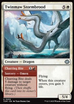 Twinmaw Stormbrood // Charring Bite - Tarkir: Dragonstorm (Uncommon) [TDM-232]