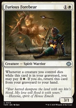 Furious Forebear - Tarkir: Dragonstorm (Uncommon) [TDM-13]