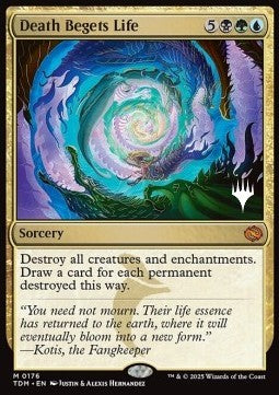 Death Begets Life (V.2) - Tarkir: Dragonstorm: Promos (Mythic) [PTDM-176]
