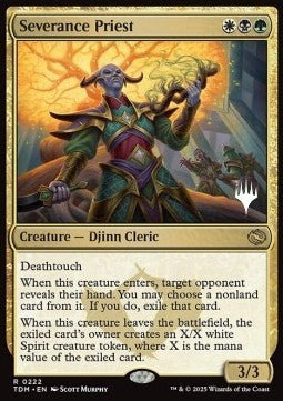 Severance Priest (V.2) - Tarkir: Dragonstorm: Promos (Rare) [PTDM-222]