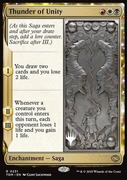 Thunder of Unity (V.2) - Tarkir: Dragonstorm: Promos (Rare) [PTDM-231]