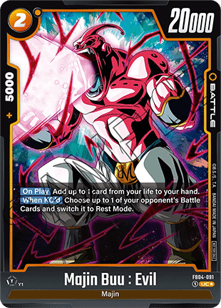 Majin Buu : Evil (FB04-091)  (V.1 - Uncommon) - Unnumbered Promos [Fusion World] (Uncommon) [FWUP-FB04-091]