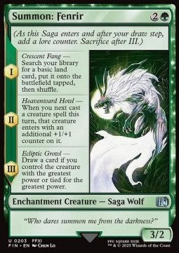 Summon: Fenrir - FINAL FANTASY (Uncommon) [FIN-203]