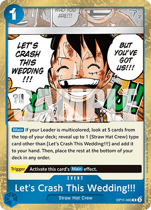 Let's Crash This Wedding!!! (OP11-060) - A Fist of Divine Speed (Rare) [OP11-060]