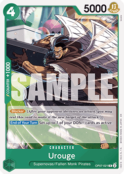 Urouge (OP07-021) - Starter Deck: Green Jewelry Bonney (Rare) [ST-24-OP07-021]