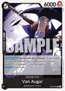 Van Augur (OP09-083) - Starter Deck: Black Marshall.D.Teach (Rare) [ST-27-OP09-083]