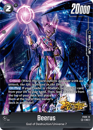 Beerus (FS09-13) - Starter Deck: EX Shallot [Fusion World] (Common) [FS09-13]