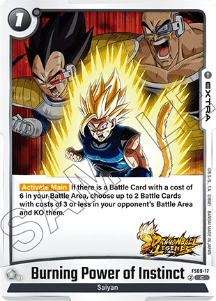 Burning Power of Instinct (FS09-17) - Starter Deck: EX Shallot [Fusion World] (Common) [FS09-17]