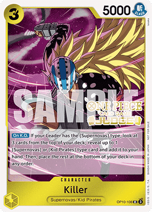 Killer (OP10-106) - Judge Promos (Uncommon) [JDG-OP10-106]