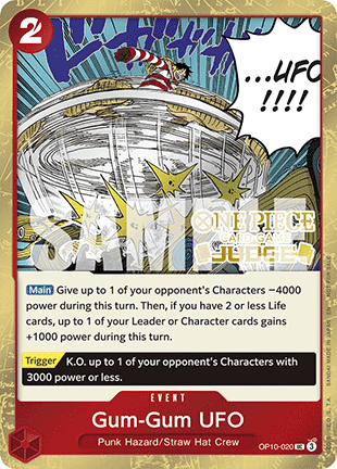 Gum-Gum UFO (OP10-020) - Judge Promos (Uncommon) [JDG-OP10-020]