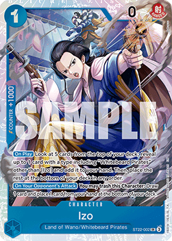 Izo (ST22-002) (V.1) - Starter Deck: EX Ace & Newgate (Super Rare) [ST-22-002]