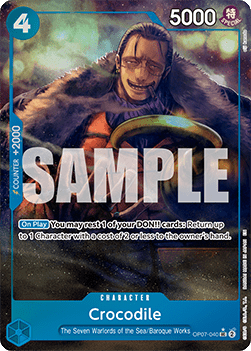 Crocodile (OP07-040) (V.3) - The Best Vol.2 (Alternate Art) [PRB02-OP07-040]