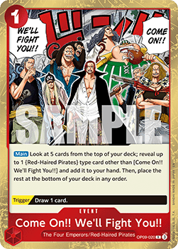 Come On!! We'll Fight You!! (OP09-020) (V.1) - The Best Vol.2 (Rare) [PRB02-OP09-020]