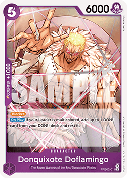 Donquixote Doflamingo (PRB02-011) (V.1) - The Best Vol.2 (Rare) [PRB02-011]