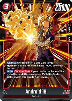 Android 18 (FP-052)  (V.1 - Promo) - Promos [Fusion World] (Promo) [FWP-052]