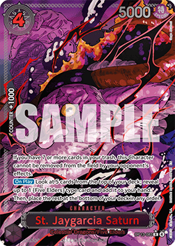 St. Jaygarcia Saturn (OP13-083) (V.3) - Carrying on his Will (Special Rare) [OP13-083]
