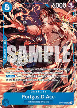 Portgas.D.Ace (OP07-053) (V.4) - Unnumbered Promos (Rare) [UP-OP07-053]