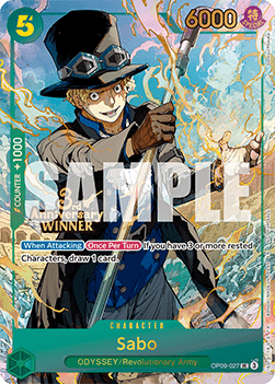 Sabo (OP09-027) (V.1) - Special Tournament Promos (Uncommon) [STP-OP09-027]