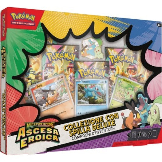 Pokemon TCG - Collezione con Spilla Deluxe Co - edizione italiana