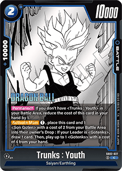 Trunks : Youth (SB02-027) - Manga Booster 02 [Fusion World] (Common) [SB02-027]