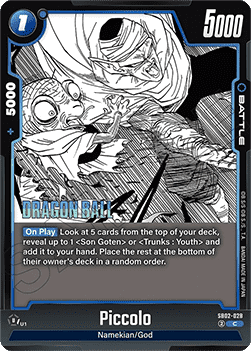 Piccolo (SB02-028) - Manga Booster 02 [Fusion World] (Common) [SB02-028]