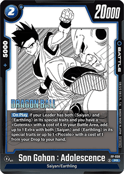 Son Gohan : Adolescence (FP-058)  (V.1 - Promo) - Unnumbered Promos [Fusion World] (Promo) [FWUP-FP-058]
