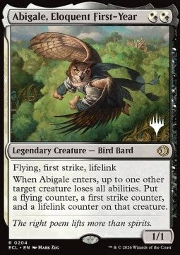 Abigale, Eloquent First-Year - Lorwyn Eclipsed: Promos (Rare) [PECL-204]