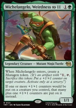 Michelangelo, Weirdness to 11