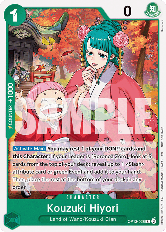 Kouzuki Hiyori (OP12-028) (V.1) - Unnumbered Promos (Rare) [UP-OP12-028]