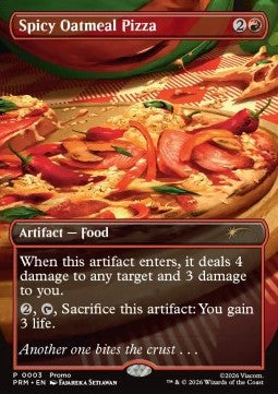 Spicy Oatmeal Pizza - DCI Promos (Rare)