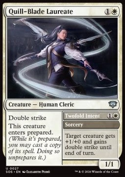Quill-Blade Laureate // Twofold Intent