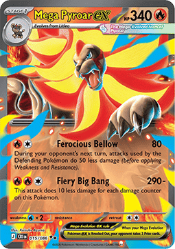 Mega Pyroar ex - Chaos Rising (Double Rare) [CRI-015]