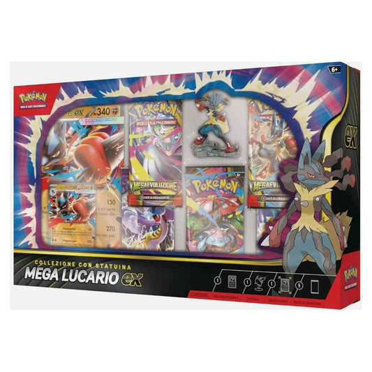 Pokemon TCG - Collezione MEGA LUCARIO ex con Statuina