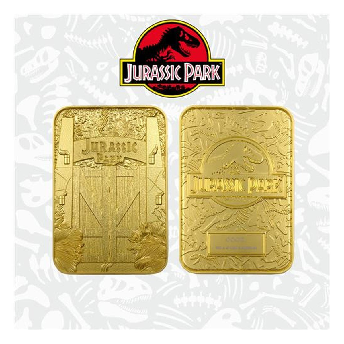 Jurassic Park: Replica Card in metallo oro, Entrance Gates