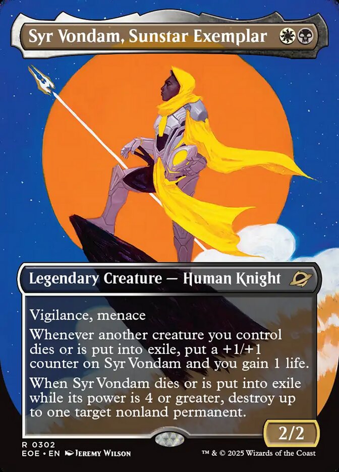 Syr Vondam, Sunstar Exemplar - Edge of Eternities: Extras