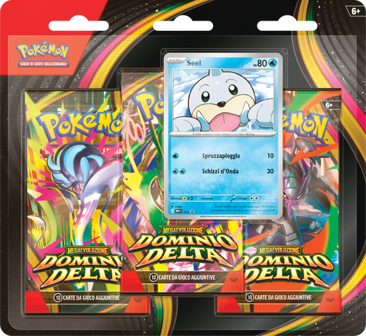Pokémon TCG – Dominio Delta – Blister 3 buste con Seel ITA