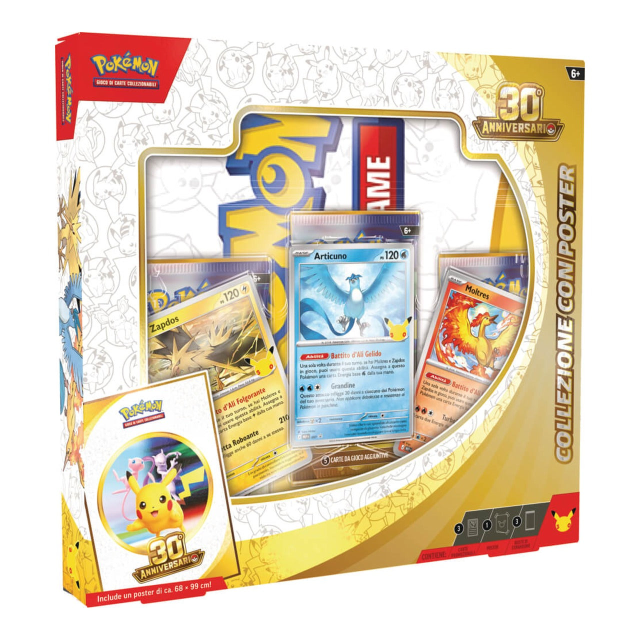 Pokemon TCG - 30° Anniversario - Collezione con Poster