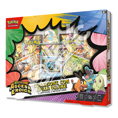 Pokemon TCG - Collezione con Spilla Deluxe Compagni D'Avventura Ascesa Eroica