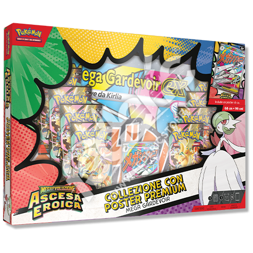 Pokemon TCG - Collezione con Poster Premium Mega Gardevoir Ascesa Eroica