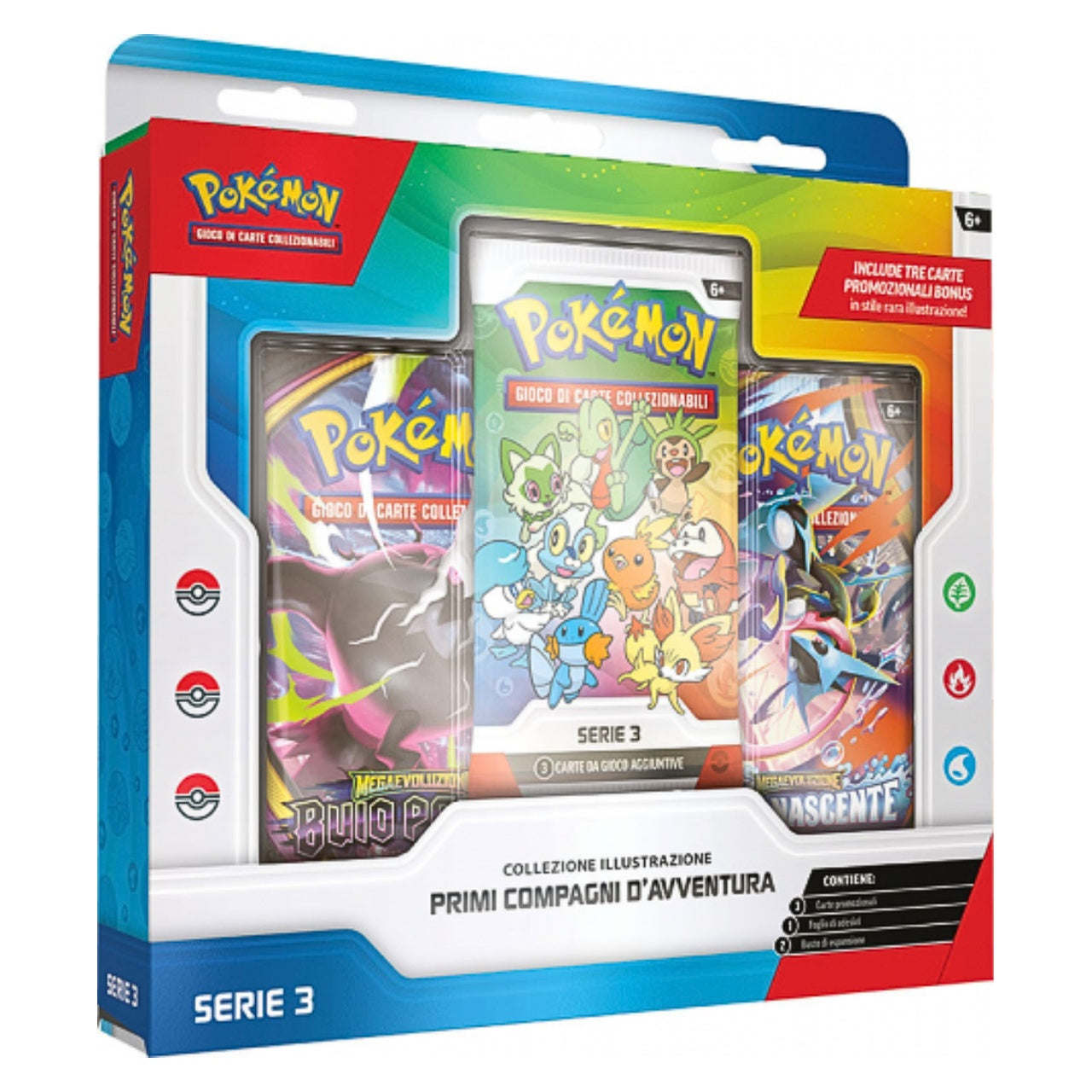 Pokemon TCG - Collezione Illustrazione - Primi Compagni d'Avventura - Serie 3