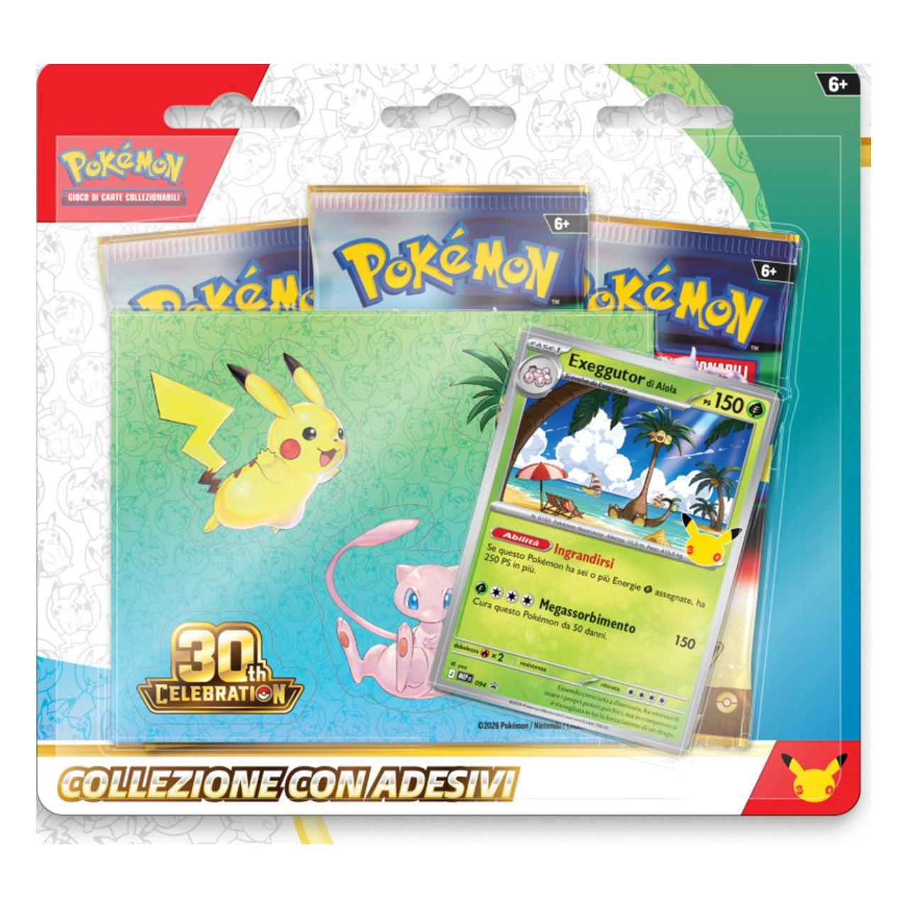 Collezione con Adesivi 30° Exeggutor di Alola