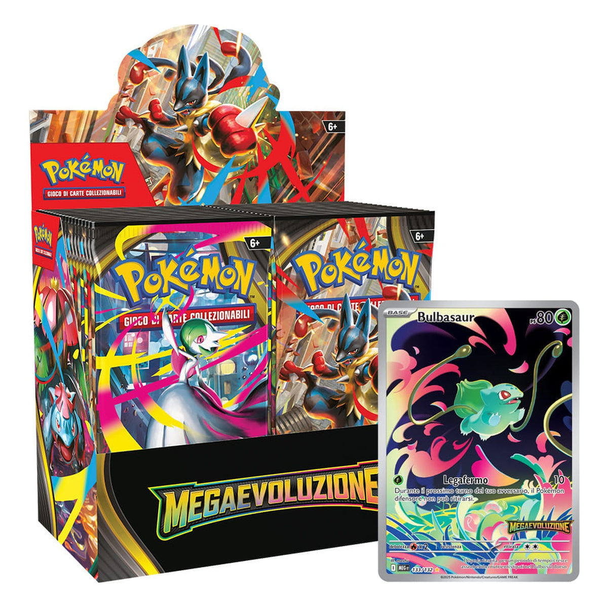 Pokemon TCG Megaevoluzione Mega Evolution Booster Box 36 Buste con Topper Promo Bulbasaur ITA