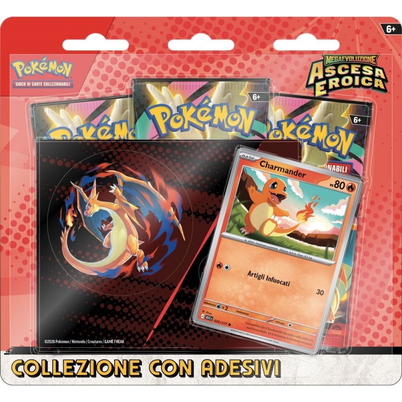 Pokemon TCG - Collezione con Adesivi Megaevoluzion - edizione italiana