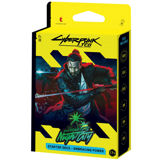 Cyberpunk TCG - Welcome to Night City - Starter Deck Embracing Power – confezione Retail ufficiale