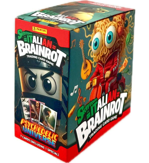 Skifidol - Italian Brainrot TCG - Box of 24 Packs of 7 Cards - Psychedelic Universe