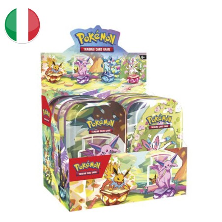 Pokemon TCG - Evoluzioni Prismatiche - Box con 8 MiniTin Sealed
