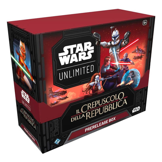 Star Wars Unlimited TCG Il Crepuscolo della Repubblica Prerelease Box ITA